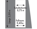 Sofa berth (example: Hallberg-Rassy 412)