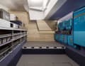 Instead of a second aft compartment, there is a large technical and storage space