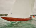 Wir waren an Bord der 8 mR Yacht "Starling Burgess 