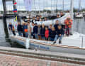 Taufe des zehnten Team8-Bootes für den Verein Schüler Segeln Schleswig-Holstein (www.schuelersegeln-sh.de) in Kappeln. Das Boot wurde bei Henningsen & Steckmest (www.scalaryachten.de) gebaut. Das Projekt wurde von vielen Betrieben aus der maritimen Branche gefördert. Der Verein blickt in diesem Jahr auf sein 20-jähriges Bestehen zurück.