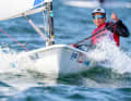 Eroberte sich die Spitze der Ilca 6 open zurück: die Finnin Monika Mikkola