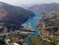 The harbour of Dubrovnik from the air