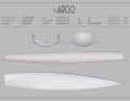 Exciting "Argo" lines: In the frontal view at the top right, the tumble-home curve is clearly visible