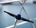 Tensioners with folding handles are comparatively inexpensive. For top-rigged yachts, they are at least better than simple shroud tensioners