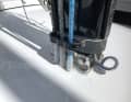 Unorthodox: sealing compound grommets cover the trap feed-through
