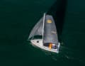 From the air, the width, which extends all the way aft, is particularly striking
