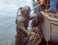 Before 1959: divers pulled ropes through six flushed tunnels