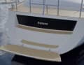 The fold-out bathing platform is a new feature