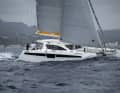 The ship is built for heavy weather and is not intimidated by high waves