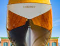 Enfin terminé - enfin, à moitié terminé ! Le "Coronet" avec sa nouvelle coque avant le grutage