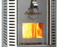 Dickinson Newport: Price: 649 euros; heat output: 2.0 kW; dimensions: 20 x 23 x 37.5 cm; weight: 7.5 kg.   Compact stove for wood and coal. The flames can be seen through the glass pane. There is a removable ash compartment at the bottom. The model is also available as an oil stove. Lightweight