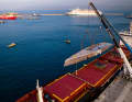 Precious cargo: the 54 metre long and 9.60 metre wide aluminium hull arrived piggyback in Lavrio, Greece