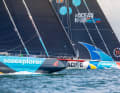 Kopf an Kopf: 11th Hour Racing Team und Team Malizia beim Défi Azimut im September 2022. Wir zeigen alle Imoca-Teams und ihre Boote für The Ocean Race in dieser Galerie!