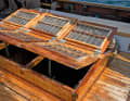 The skylight on the centre deckhouse provides fresh air, the flaps are adjustable