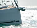 The bow of the Dufour 37 offers plenty of volume, the hull widens considerably towards the stern