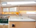 The pantry is large enough and offers reasonable storage space - but access to the cupboards is difficult