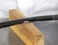 Tiller arms made of carbon fibre give way quickly under buckling load, we simulate the damage on a fishing rod