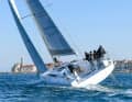 The hull lines represent the state of the art in design theory.  The ridge is not trimmed even when the boat is in position