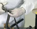 Prepare at least two layers of charcoal hose, the short length should still completely cover the damage
