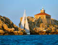 Rocky coasts make for spectacular views - but good buoyage makes sailing easy