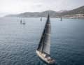 The Ice 62 Targa during the test runs for Europe's Yacht of the Year off Port Ginesta