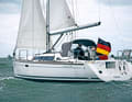 As soon as the genoa starts to back, give hard windward rudder to avoid dropping too much