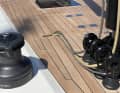 Ingenious: The traps are pushed through the mast and disappear into storage compartments on both sides