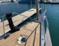 The boat has a detachable inner forestay on which the working jib can be operated - good in strong winds
