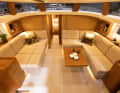 The interior design of the 50 CS is timeless