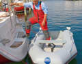 One step from the side into the boat is the best alternative