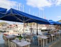 Un bon repas sur le port d'Ormos Sivota