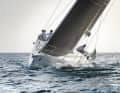 The centre of the centreboard is far inboard. This allows narrow sheet angles for good height upwind