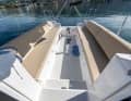 The roofs are 2.50 metres long. Up to eight people can sit comfortably in the cockpit. A removable table is available as an option, and the upholstery is only available for an extra charge