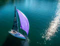 The bird's eye view emphasises the elongated, slender lines. The design is unmistakably Johnstone's