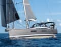 Philippe Briand's hull is very voluminous. The hard skim at the stern is also striking