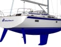 Surprising new features: Double rudder blades and a bathing hatch