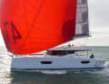 A fast ride. Under the large gennaker, the New 47 quickly reaches double-digit speeds