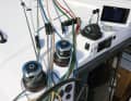 Control centre: Most halyards and sheets converge at the top of the coachroof, where they can be operated easily and with a good view of the sails.