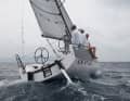 The two rudder blades are inserted in cassettes and can be raised with a flick of the wrist