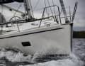 Elegant bow fittings, conventional pulpit and a stainless steel stern guard rail. Like all Linjetts, the 43 is optimised for sailing in the archipelago