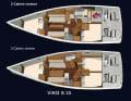 Choice of two or one cabin in the rear