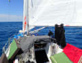 Sachen trocknen im Cockpit