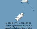 Motorbootfahrer müssen Seglern ausweichen, schon klar. Aber nicht, wenn der Segler schneller ist oder das Motorboot tiefgangsbedingt nicht ausweichen kann!
