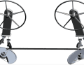 Wire: Most favourable steering system, only suitable for short distances, difficult to adjust, feedback from the rudder system dampened by friction, high loads on rollers and their mounts on the fuselage