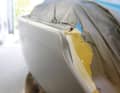 Prime the hull six times with epoxy primer by spraying, then temper for twelve hours at 40 degrees