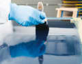 4. small air bubbles form when rolling up. To prevent orange peel effect, the surface must be smoothed, using the brush ...