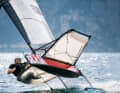YACHT editor Lars Bolle on his first flight attempt on a Mach 2. For a comparison test of foils for everyone

