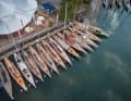 Impressions du championnat du monde des yachts 8 mR à Langenargen, sur le lac de Constance. Photos de Nico Krauss