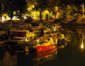 Abendstimmung in Mulhouse am Rhein-Rhone-Kanal