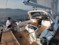 The aft locker is half-height, combining safety with freedom
